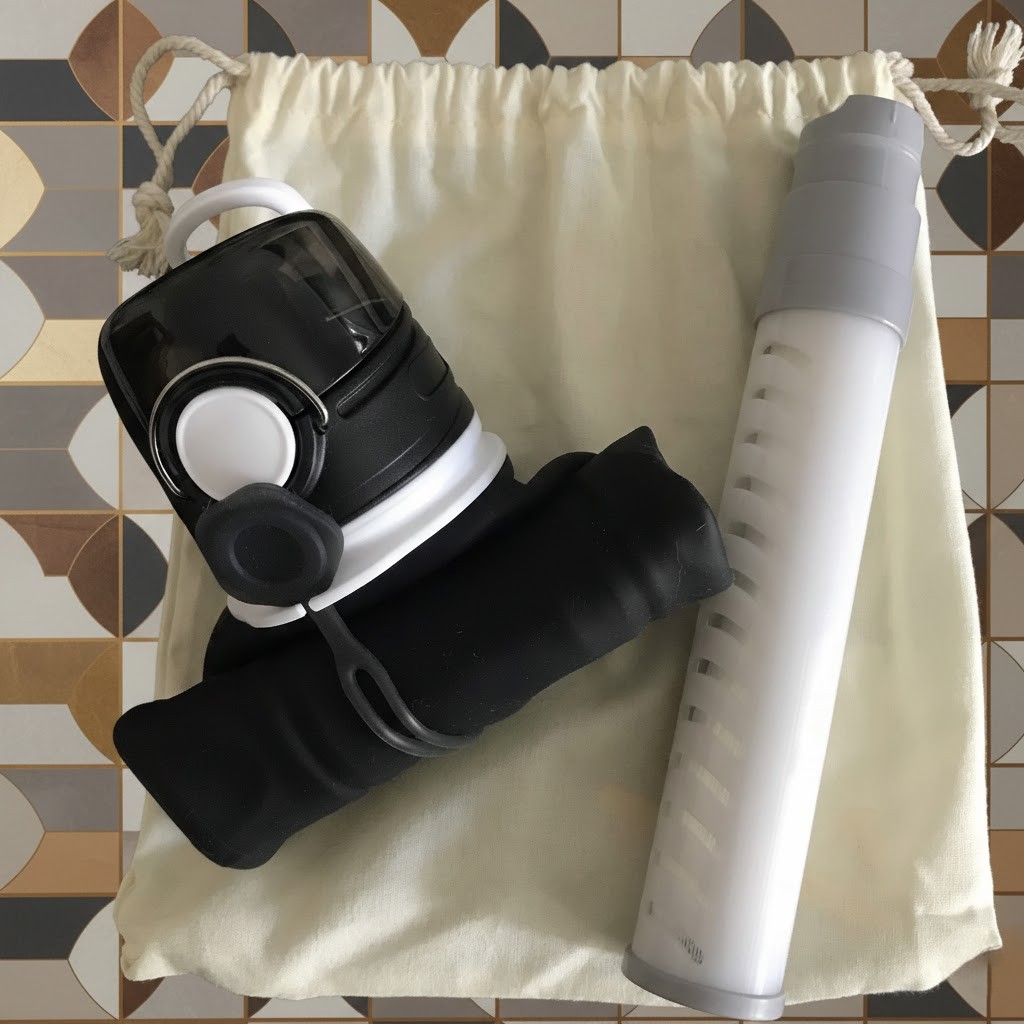 humagreen gourde filtrante pliable