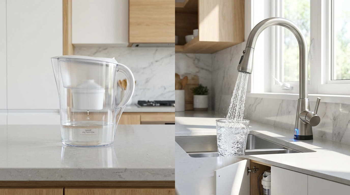 Carafe Filtrante Klar Water 3,5 L – Élimine Fluorure, PFOA, PFAS, Plomb, Microplastiques + Eau Alcaline PH Élevé