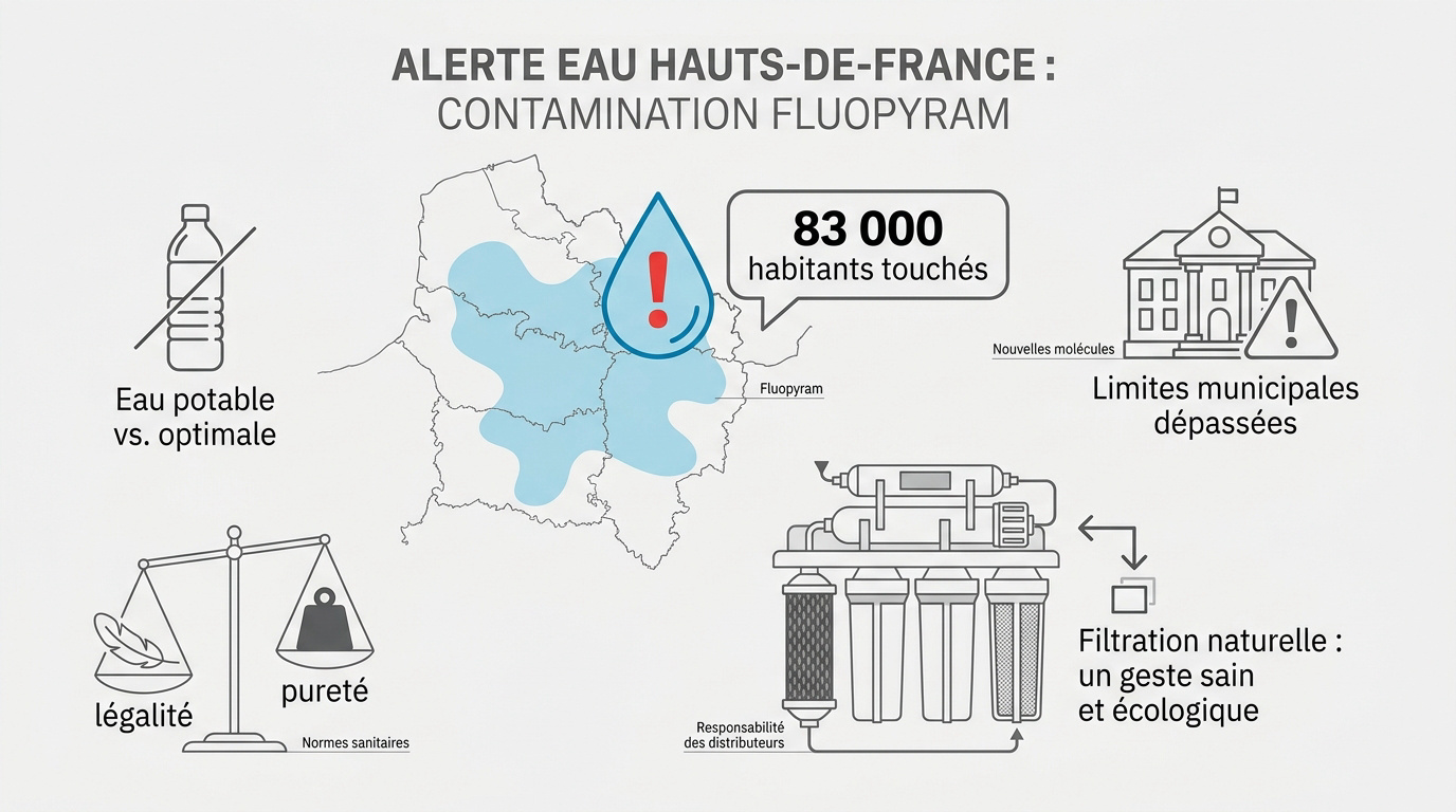 Alerte contamination de l'eau potable par pesticides dans les Hauts-de-France