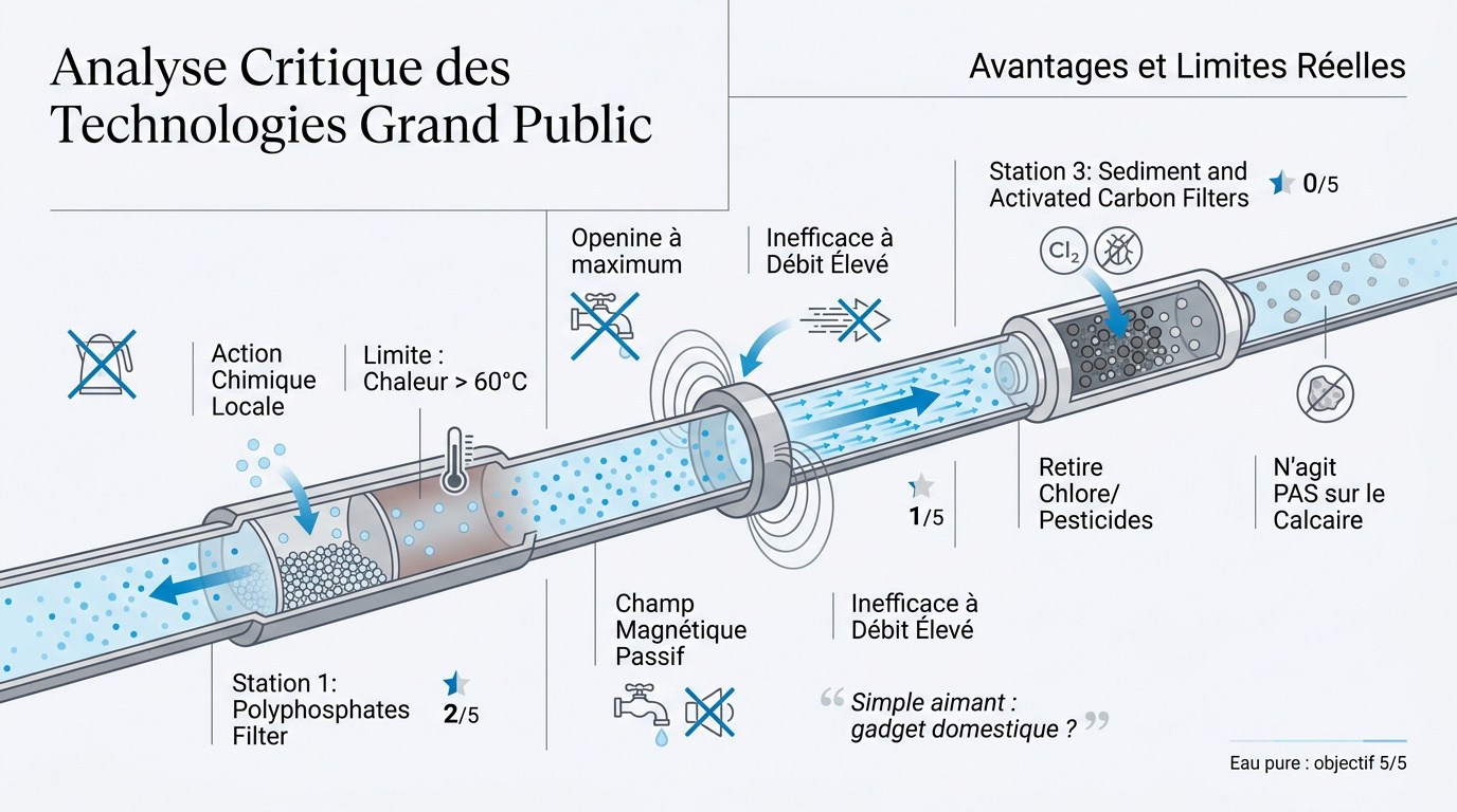 Comparatif technique des systèmes de filtration et traitement du calcaire