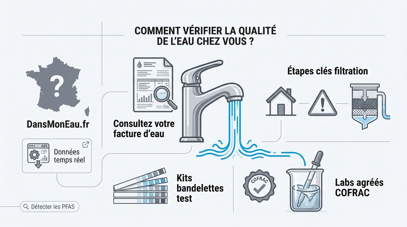 Analyse de la qualité de l'eau potable à domicile