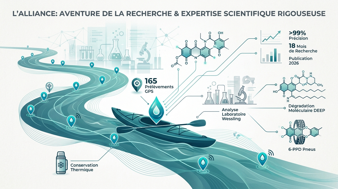 Analyse scientifique des échantillons d'eau du Rhône pour la détection des PFAS