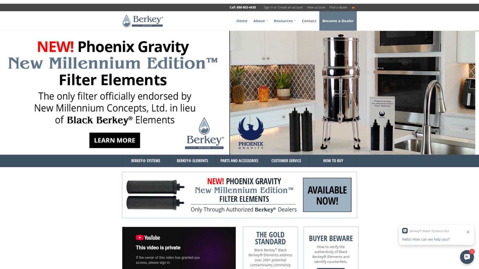 Berkey : la fontaine gravitationnelle en acier inoxydable